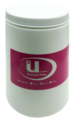 U2 Acrylic Nail Powder Super Crystal Pink - 24 oz