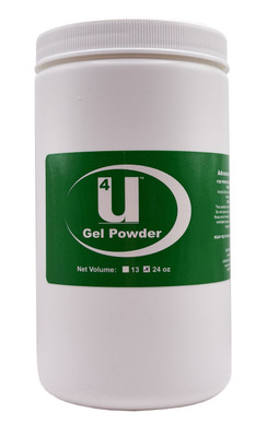 U4 Crystal Clear Gel Nail Powder - 24 oz