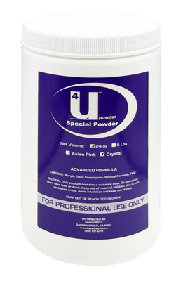 U4 Special Nail Powder Crystal Clear - 24 oz