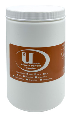 U2 French Perfect Acrylic Nail Powder Extreme White - 24 oz