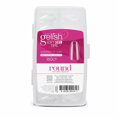 Gelish Soft Gel Tips Medium Round - 160CT