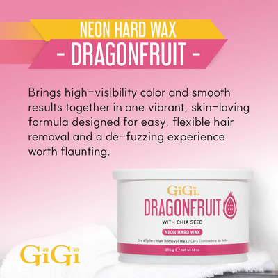 GiGi Neon Hard Wax Dragonfruit - 14 oz