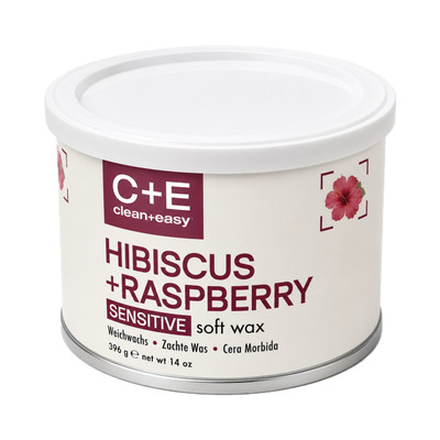 Clean + Easy Hibiscus + Raspberry Sensitive Soft Wax - 14 oz