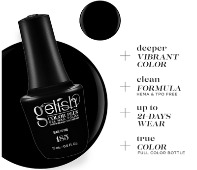 Gelish Color Plus Gel Nail Polish Black Tie Vibe - 0.5 fl oz