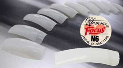 Lamour Focus Full-moon Natural Tips - 500ct Lamour Focus Full-moon Natural Tips - 500ct