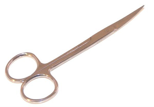 Silk Fiberglass Scissor Curved Tip - 4"