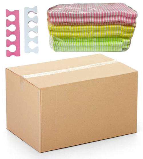 Foam Toe Separators Mixed Colors - 1000 Pairs