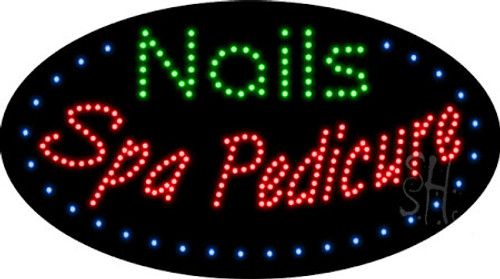 Electric Animation & Flashing LED Sign: Nails Spa Pedicure Electric Animation & Flashing LED Sign: Nails Spa Pedicure