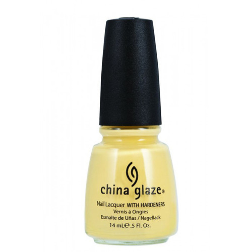 China Glaze Nail Polish Lacquer Lemon Fizz - .5oz