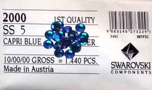 Swarovski Rhinestone - Capri Blue - 1440ct