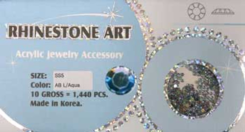 Rhinestone Art AB Color - Lt. Aqua - 1440ct