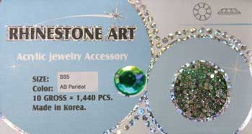 Rhinestone Art AB Color - Peridot - 1440ct