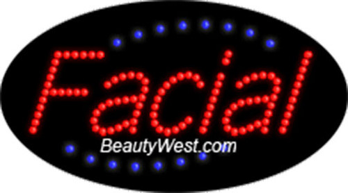Electric Flashing & Chasing LED Sign: Facial Electric Flashing & Chasing LED Sign: Facial