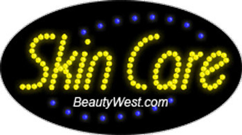 Electric Flashing & Chasing LED Sign: Skin Care Electric Flashing & Chasing LED Sign: Skin Care