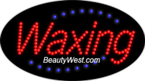 Electric Flashing & Chasing LED Sign: Waxing Electric Flashing & Chasing LED Sign: Waxing