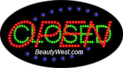 Electric Flashing & Chasing LED Sign: Open Closed Electric Flashing & Chasing LED Sign: Open Closed