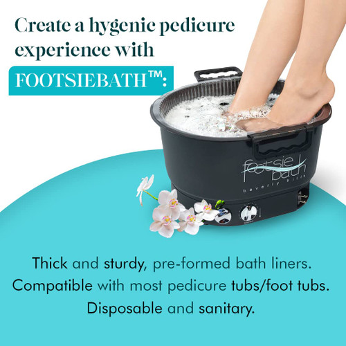 Footsie Bath Foot Spa W/ TRAY & 5 Disposable Liners