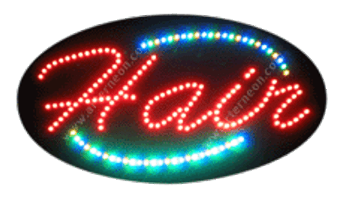Animation & Flashing LED Sign - Hair Animation & Flashing LED Sign - Hair