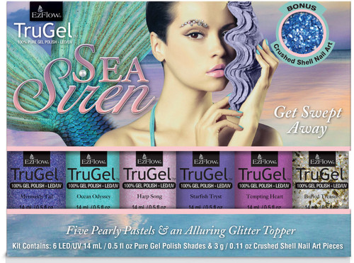 EzFlow TruGel Polish Sea Siren Collection - 6 pc