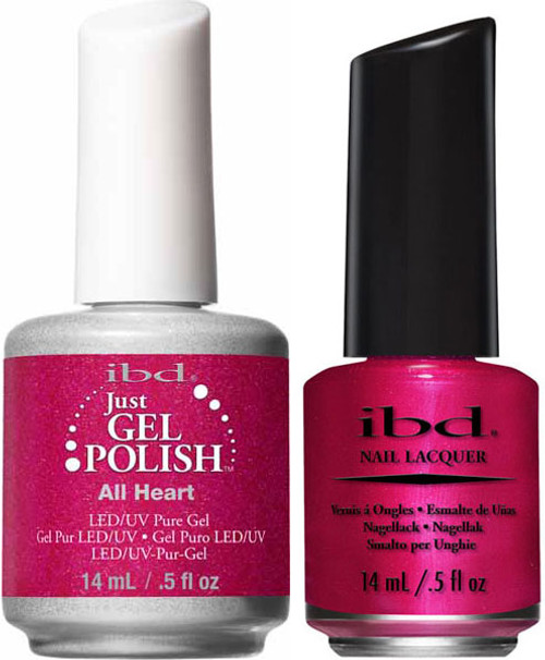 ibd Just Gel Polish & Nail Lacquer All Heart - .5oz ibd Just Gel Polish & Nail Lacquer All Heart - .5oz