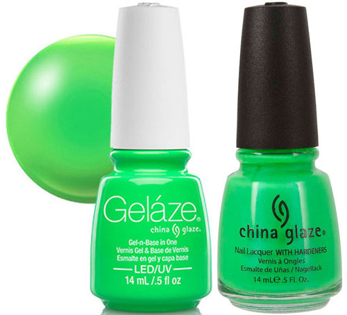 Gelaze Gel Polish & Nail Lacquer DUO In the Lime Light - .5 fl oz Gelaze Gel Polish & Nail Lacquer DUO In the Lime Light - .5 fl oz