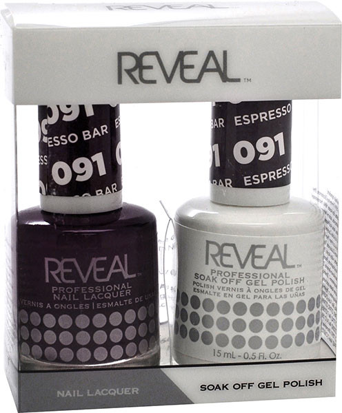 Reveal Gel Polish & Nail Lacquer Matching Duo - ESPRESSO BAR - .5 oz