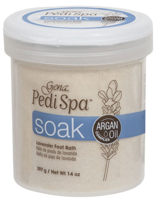 Gena Pedi Spa Lavender Foot Bath Soak with Argan Oil - 14oz Gena Pedi Spa Lavender Foot Bath Soak with Argan Oil - 14oz