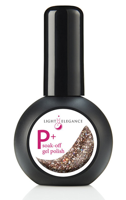Light Elegance P+ Glitter Gel Polish Champagne -15 ml