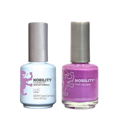 LeChat Nobility Gel Polish & Nail Lacquer Duo Set Lilac - .5 oz / 15 ml