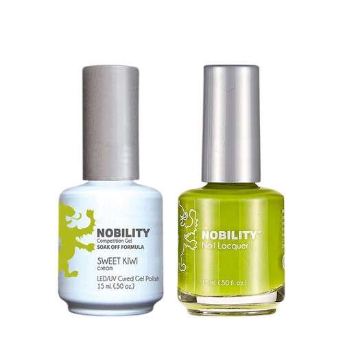 LeChat Nobility Gel Polish & Nail Lacquer Duo Set Sweet Kiwi - .5 oz / 15 ml