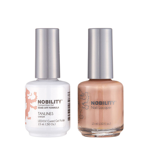 LeChat Nobility Gel Polish & Nail Lacquer Duo Set Tanlines - .5 oz / 15 ml