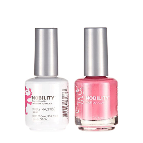 LeChat Nobility Gel Polish & Nail Lacquer Duo Set Pinky Promise - .5 oz / 15 ml