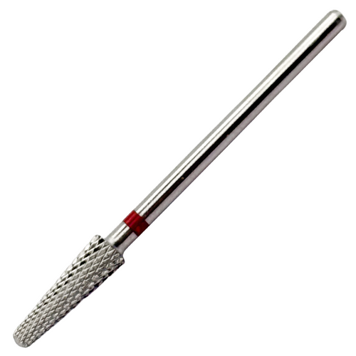 Titanium Cone Shape Nail Carbide Bit (Fine / Silver) -  3/32" Shank