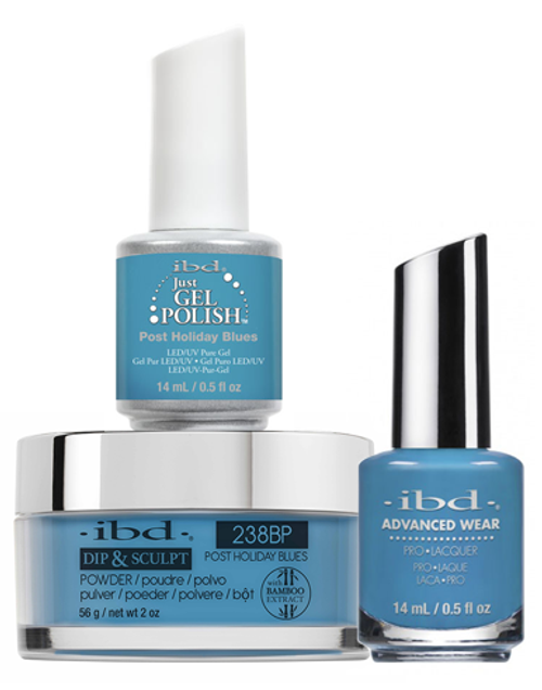 ibd Gel & Dip & Lacquer Trio Set Post Holiday Blues