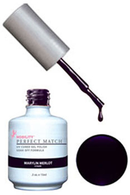 LeChat Perfect Match Gel Polish & Nail Lacquer Marilyn Merlot - .5oz