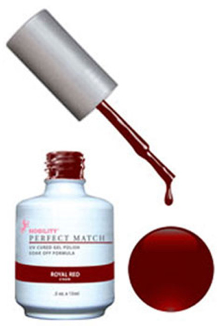 LeChat Perfect Match Gel Polish & Nail Lacquer Royal Red - .5oz