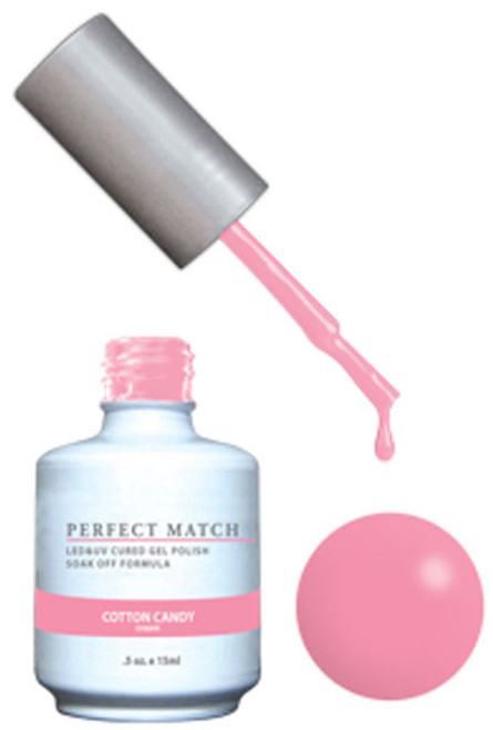 LeChat Perfect Match Gel Polish & Nail Lacquer Cotton Candy - .5oz
