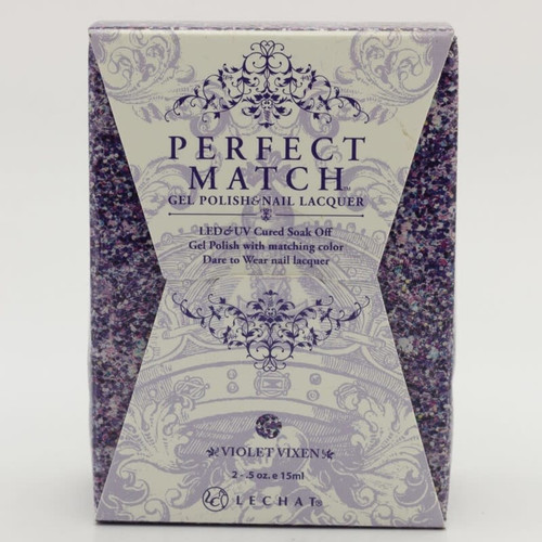 LeChat Perfect Match Gel Polish & Nail Lacquer VIOLET VIXEN - .5oz