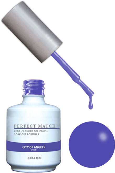 LeChat Perfect Match Gel Polish & Nail Lacquer City Of Angels  - .5oz