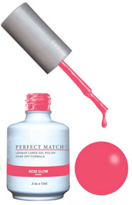 LeChat Perfect Match Gel Polish & Nail Lacquer Rose GLow - .5oz