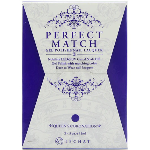 LeChat Perfect Match Gel Polish & Lacquer Queen Coronation - .5 oz