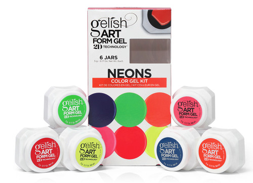 Gelish Art Form Neon Color Gel Kit Gelish Art Form Neon Color Gel Kit