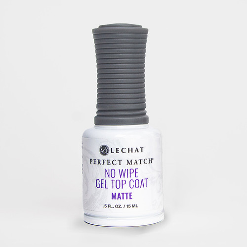 LeChat Perfect Match No Wipe Gel Top Coat Matte - .5 fl oz