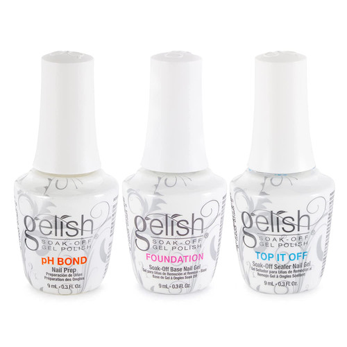 Gelish Soak-Off Essentials Trio 3-Piece Collection Gelish Soak-Off Essentials Trio 3-Piece Collection