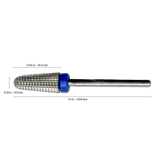 NDi beauty Volcano Radius Carbide Bit - (MEDIUM / SILVER) 3/32"