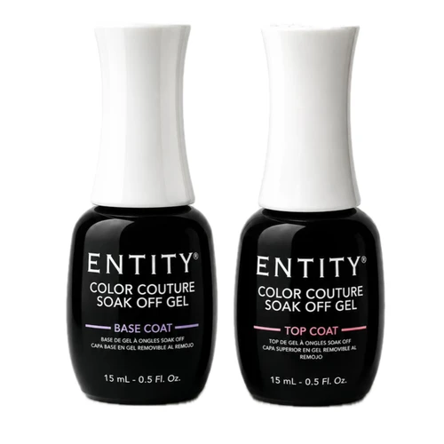 Entity Color Couture Soak Off Gel TOP & BASE DUO