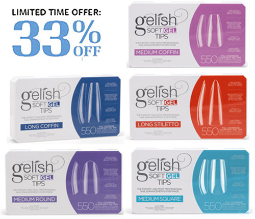 Gelish Soft Gel Tips 550 ct @ 33% OFF