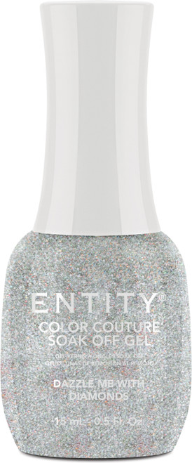 Entity Color Couture Soak Off Gel DAZZLE ME WITH DIAMONDS - 15 mL / .5 fl oz