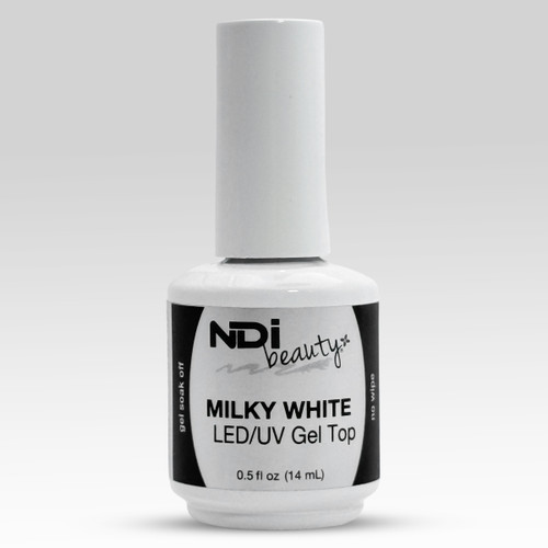 NDi beauty Milky White LED/UV No Wipe Gel Top - .5 oz NDi beauty Milky White LED/UV No Wipe Gel Top - .5 oz