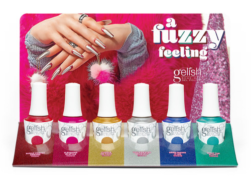 Gelish A Fuzzy Feeling Holiday/Winter 2024 Collection - 6 PC Display
